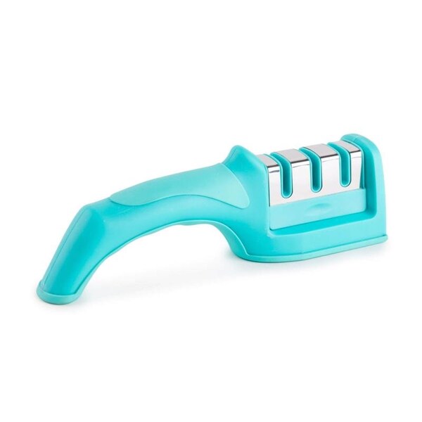 Core Home Core Kitchen 3-Slot Comfort Grip Semi-Gloss Stainless Steel Knife Sharpener AC54061 - main